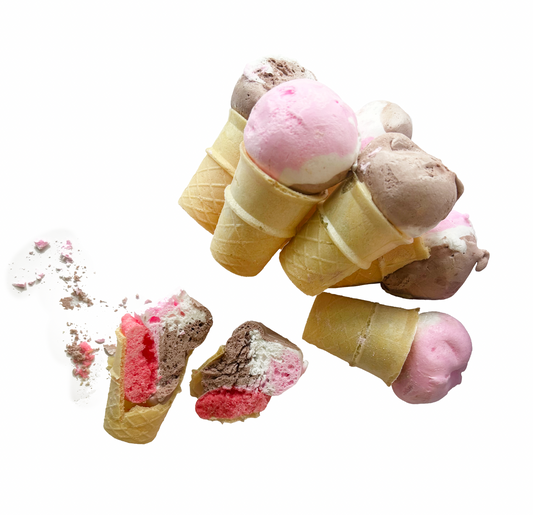 Freeze Dried Double Stuffed Taffy Cones